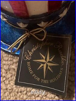Christopher Radko 36 4th of July Tree with 6 Patriotic Ornaments RARE