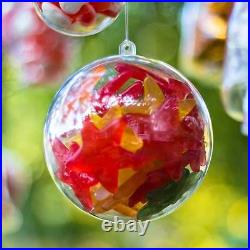 Clear Baubles Empty Fillable Decoration Ornament Christmas Crafts Balls Spheres