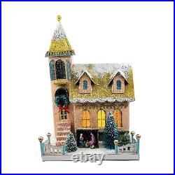 Cody Foster Christmas Light Up Glitter House, Church of the Nativity, #HOU-322