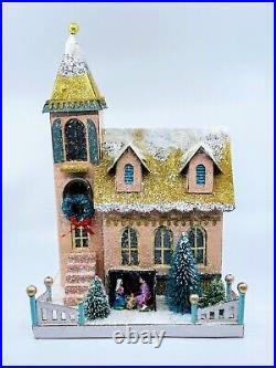Cody Foster Christmas Light Up Glitter House, Church of the Nativity, #HOU-322