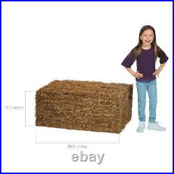 Collapsible Faux Hay Bale Fall Home Decor Front Porch 1 Piece