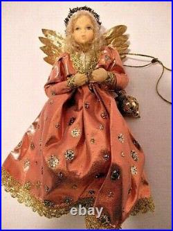 Collectible 1980's Leidel Spreen Christmas Wax Face Angel ornament