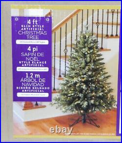 Costco 4' Christmas Tree, Slim Style Artificial, 240 Radiant Micro Led Lights