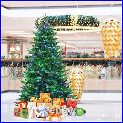 Costway 7ft App-Controlled Pre-lit Christmas Tree Multicolor Lights with 15 Modes