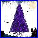 Costway_7ft_Pre_lit_PVC_Christmas_Halloween_Tree_with_500_Purple_LED_Lights_Home_01_uwba