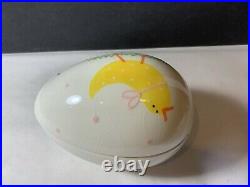 Coton Colors Express Happy Easter Chick Egg Candy Dish Rare Htf