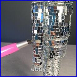 Crate & Barrel DISCO Ball NUTCRACKER Christmas Glass Mirrored Sparkle 12.75