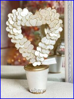 Cupcakes & Cashemere Heart-shaped topiary Love Tree made from capiz shells