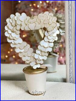 Cupcakes & Cashemere Heart-shaped topiary Love Tree made from capiz shells