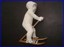 Cww1 Vintage Rare Giant Size Bisque Snow Baby Skier Christmas Cake Decoration