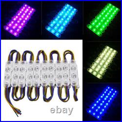 DC12V SMD 5050 3 LED RGB advertising Module With Lens For Sign Letters Injection