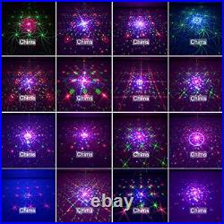 DJ Light Show Projector Red Green Blue LED 96 Patterns RGRB Music Sound