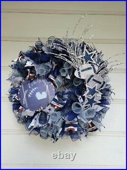 Dallas Cowboys Football Wreath
