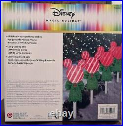 Disney 4-Marker Color Changing Mickey Christmas Pathway Markers