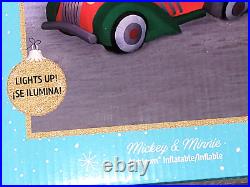 Disney 8.5 ft Mickey & Minnie Christmas Car Inflatable Decoration Yaes Newion