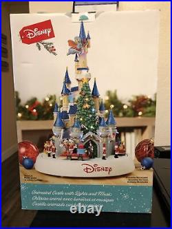 Disney Animated Holiday Christmas Castle with Lights and Classic Holiday Music