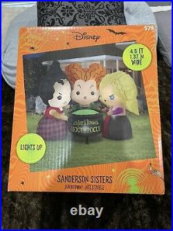 Disney Hocus Pocus Sanderson Sisters 4.5' Inflatable Airblown Halloween Yard