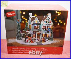 Disney Holiday Decorations Animated Holiday House With Lights And Music