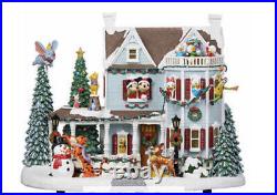 Disney Holiday Decorations Animated Holiday House With Lights And Music
