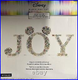 Disney Magic Holiday Mickey Mouse JOY LED Lawn Sculpture BIG 5.28 Feet Wide