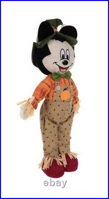 Disney Mickey & Minnie Mouse 2021 Halloween Scarecrow Set Ruz New