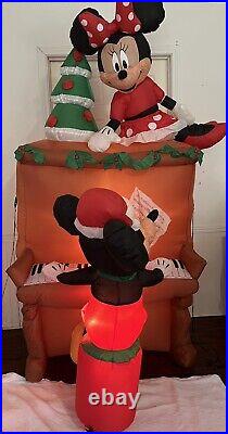 Disney Mickey & Minnie Mouse Airblown Inflatable 7.5 Feet Tall Gemmy Christmas