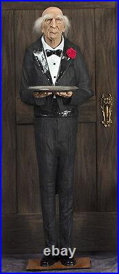 Dobson the Butler animated life size prop made in USA Halloween statue NEW