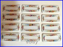 Dresden Made in Saxony Porcelain Place Cards Set of 12 Ambrosius Lamm