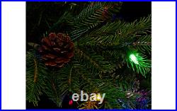 ED On Air Santa's Best 7.5' Rustic Spruce CHRISTMAS Tree Ellen DeGeneres H209427