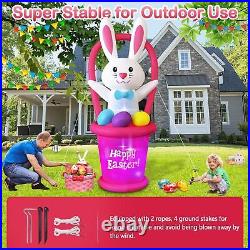 Easter 7 Foot Inflatables Bunny Outdoor Decorations, Blow Up Rabbit with