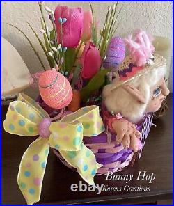 Easter Basket Peek-A-Boo soft sculpt elf