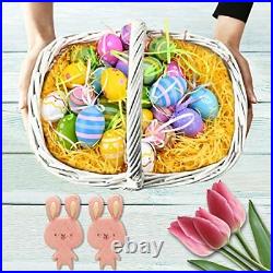 Easter Decorations 24Pcs Egg Hanging Ornaments for Tree Multicolored Colorful
