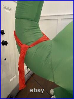 Enchanted Forest 9.5 Feet Brontosaurus and Christmas Tree Airblown Inflatable