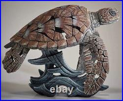 Enesco Edge Sculpture Sea Turtle Sculpture Figurine 17 Inch Long 6005342 New