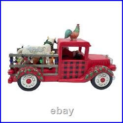 Enesco Jim Shore Country Living Santa Driving Truck Figurine 10.6 Inch 6011739