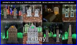 Evil Soul Studios Sleepy Hollow Cemetery 2 Sided Lighted Entrance Sign Halloween