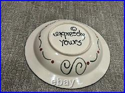Expressly Yours Pottery L 15.75 Bowl Snowmen Let Me Call You Sweetheart Love Ln