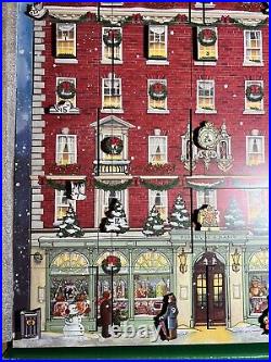 FORTNUM & MASON Piccadilly Wooden Advent Calendar Christmas 2012 Open Box