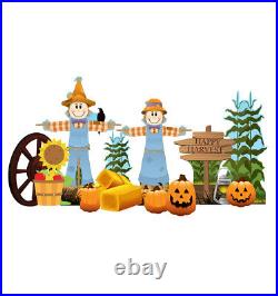 Fall Harvest Yard Sign Set Brand New Outdoor Plastic Decoration 2630