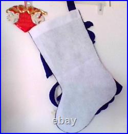 Finished Bucilla Stocking Christmas Angel 18 Stocking & Ornament too! LOVELY