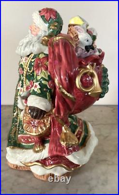 Fitz And Floyd FATHER CHRISTMAS TEAPOT withbox, 1995