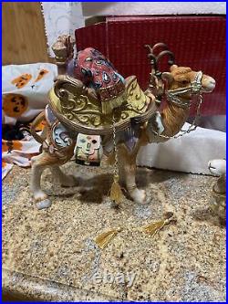 Fitz & Floyd Christmas Nativity 11 Standing Camel Original Box 3 Piece 1isAs Is