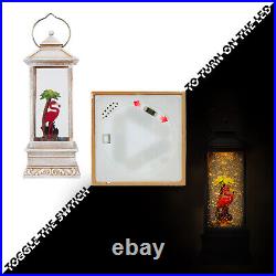 Flamingo and Palm Tree Musical Snow Globe Battery Operated LED Lighted Lantern