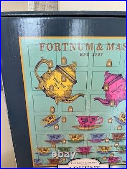 Fortnum & Mason Picadilly Time For Tea Large Wooden Advent Calendar In Box