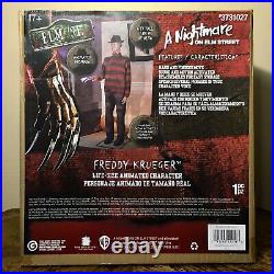 Freddy Krueger Nightmare On Elm Street 6ft Animated Life Size Halloween Gemmy