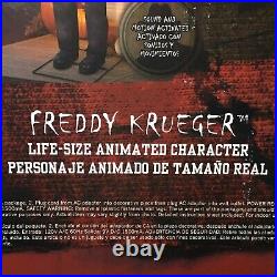 Freddy Krueger Nightmare On Elm Street 6ft Animated Life Size Halloween Gemmy