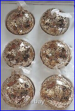 Frontgate Christmas Ornaments Box of 6