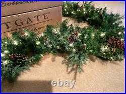 Frontgate Grand Majestic Garland 9' Clear