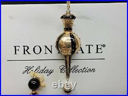 Frontgate Holiday Collection Box of 20 Christmas Ornaments Gold, Bronze, Black