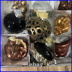 Frontgate Holiday Glass Handblown Ornament Christmas Embellished Lot 18 Multi